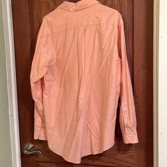 Brooks Brothers Madison Fit Shirt Button Down Solid Coral Color - Picture 4 of 8